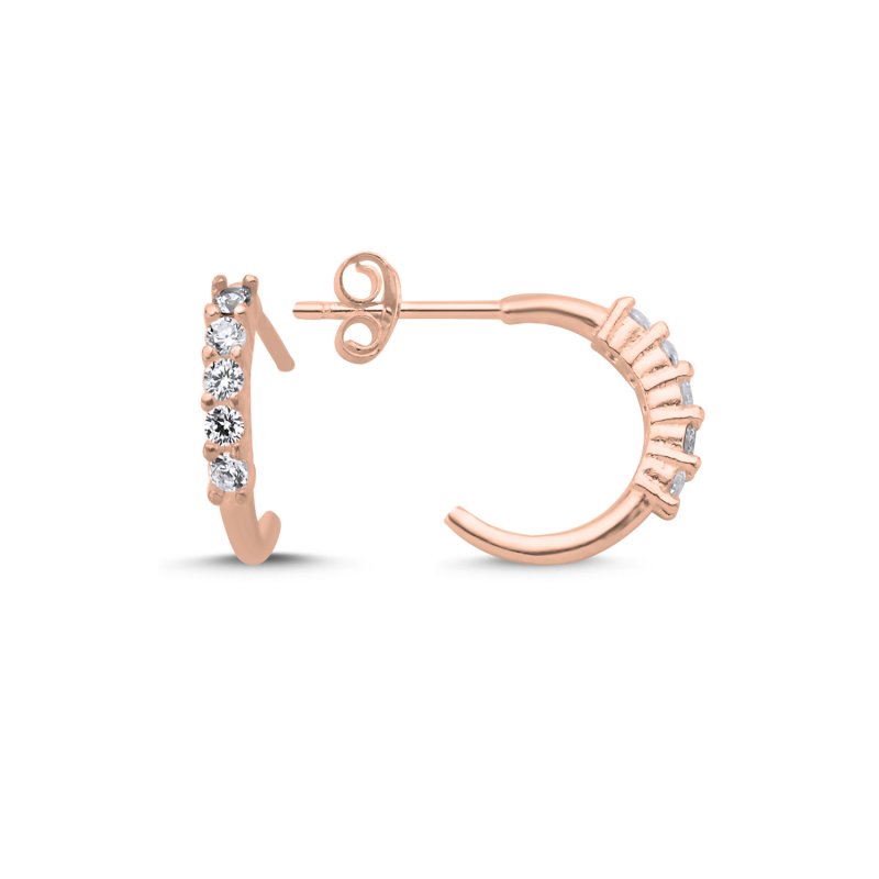 CZ%20Hoop%20Earrings-Rose%20Gold%20Plated