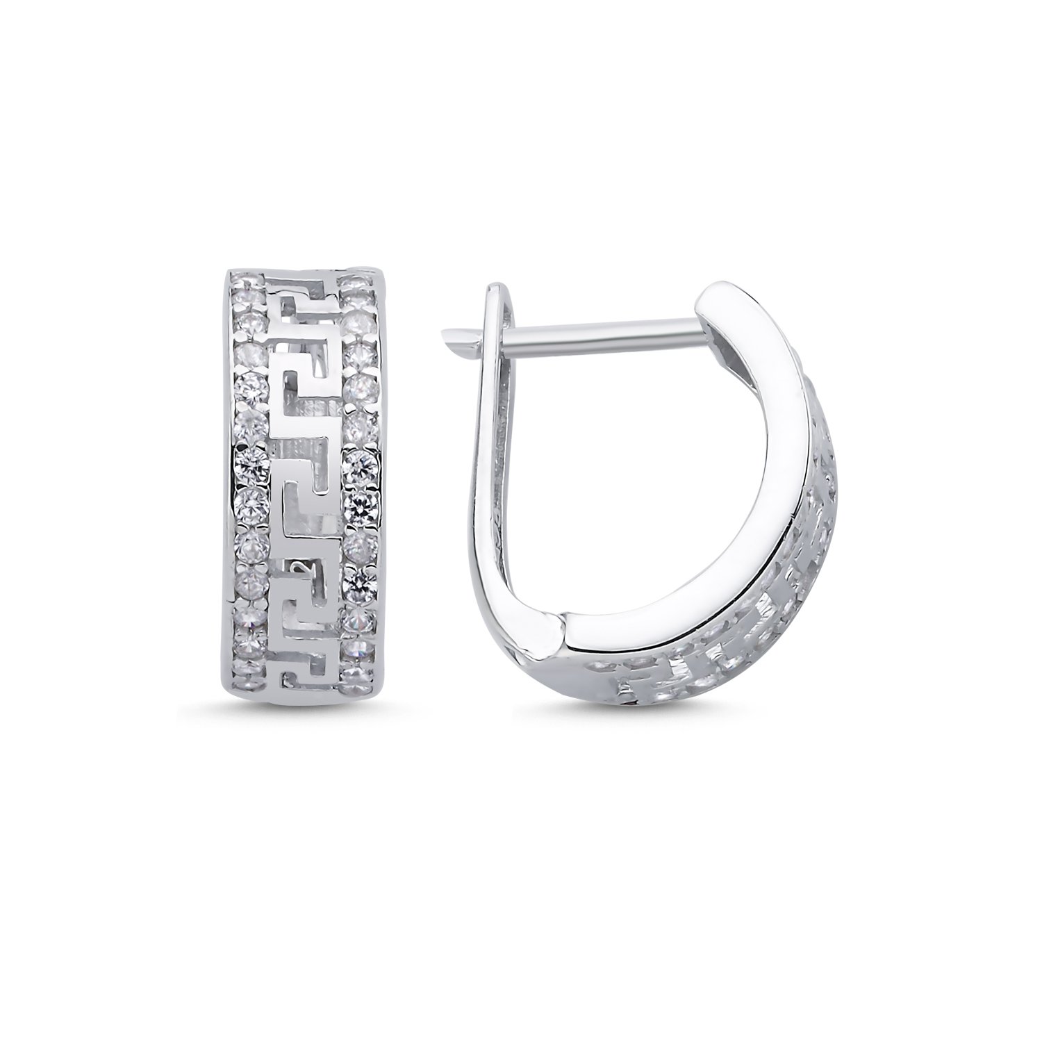 Greek%20Key%20&%20CZ%20Latch%20Back%20Earrings