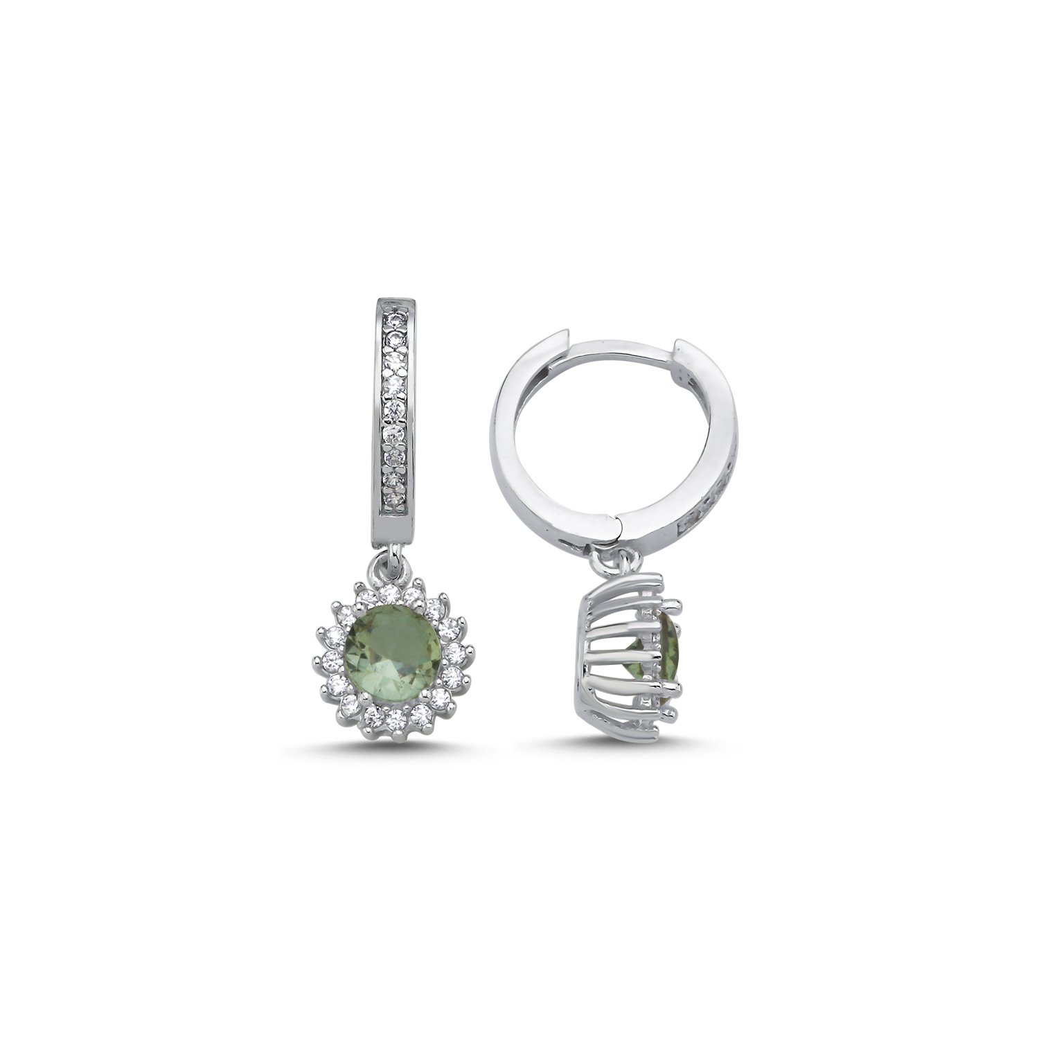 Zultanite%20CZ%20Round%20&%20Halo%20Huggie%20Hoop%20Earrings