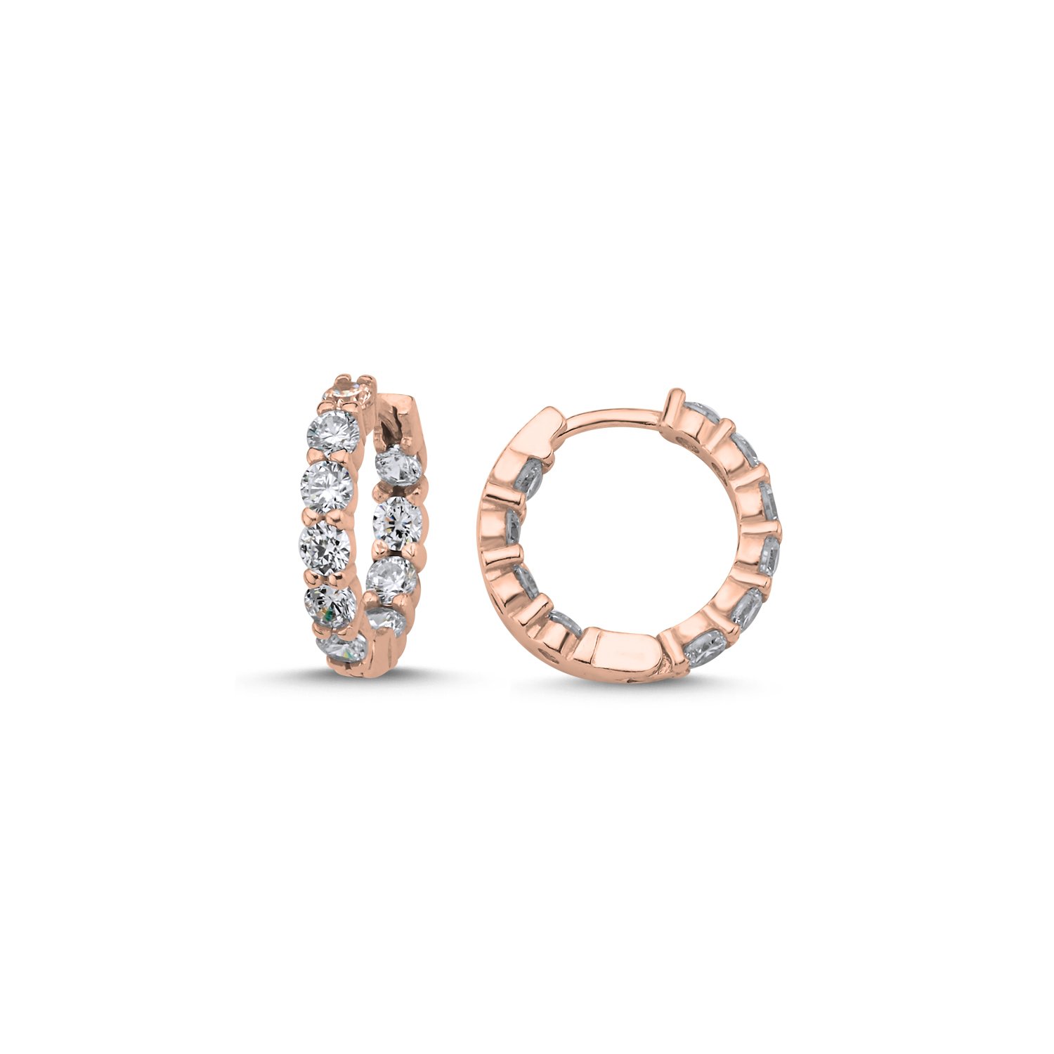 17mm%20CZ%20Eternity%20Hoop%20Earrings%20Rose%20Altın%20Kaplama