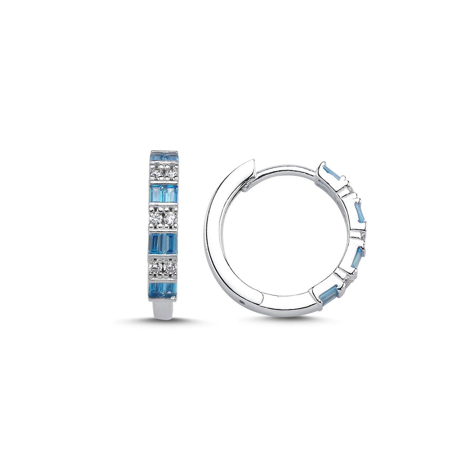 18mm%20Baguette%20Aquamarine%20CZ%20Hoop%20Earrings