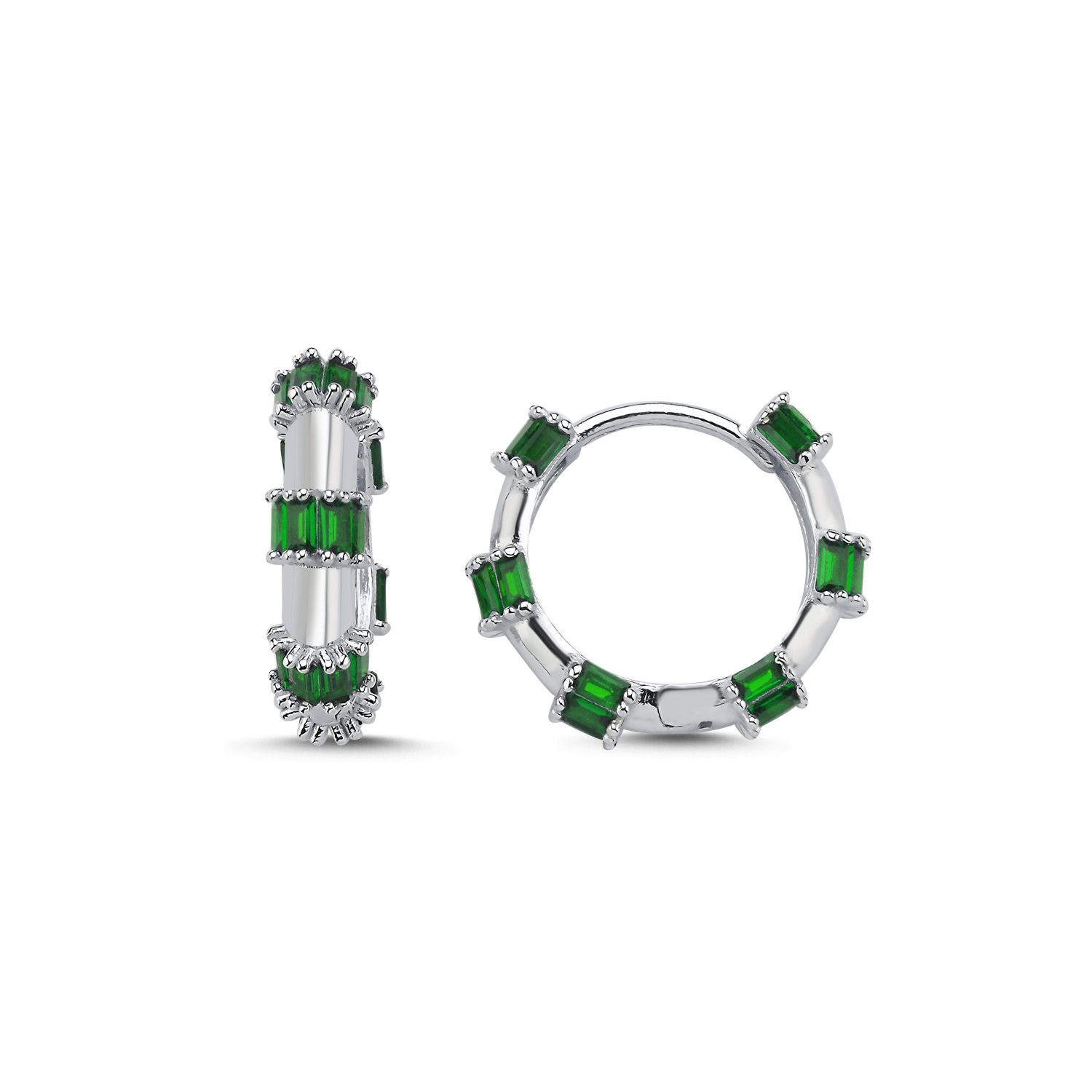 18mm%20Baguette%20Emerald%20CZ%20Hoop%20Earrings