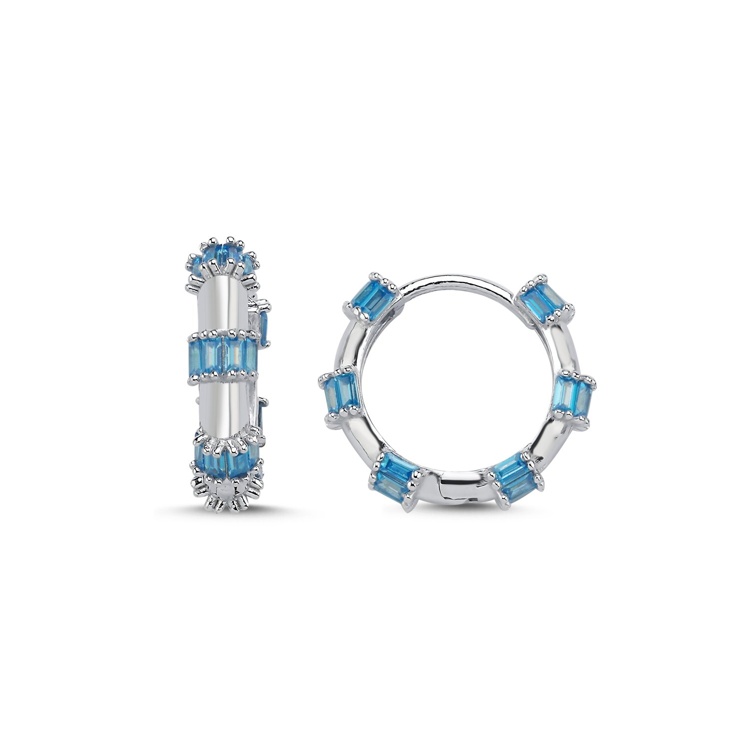 18mm%20Baguette%20Aquamarine%20CZ%20Hoop%20Earrings