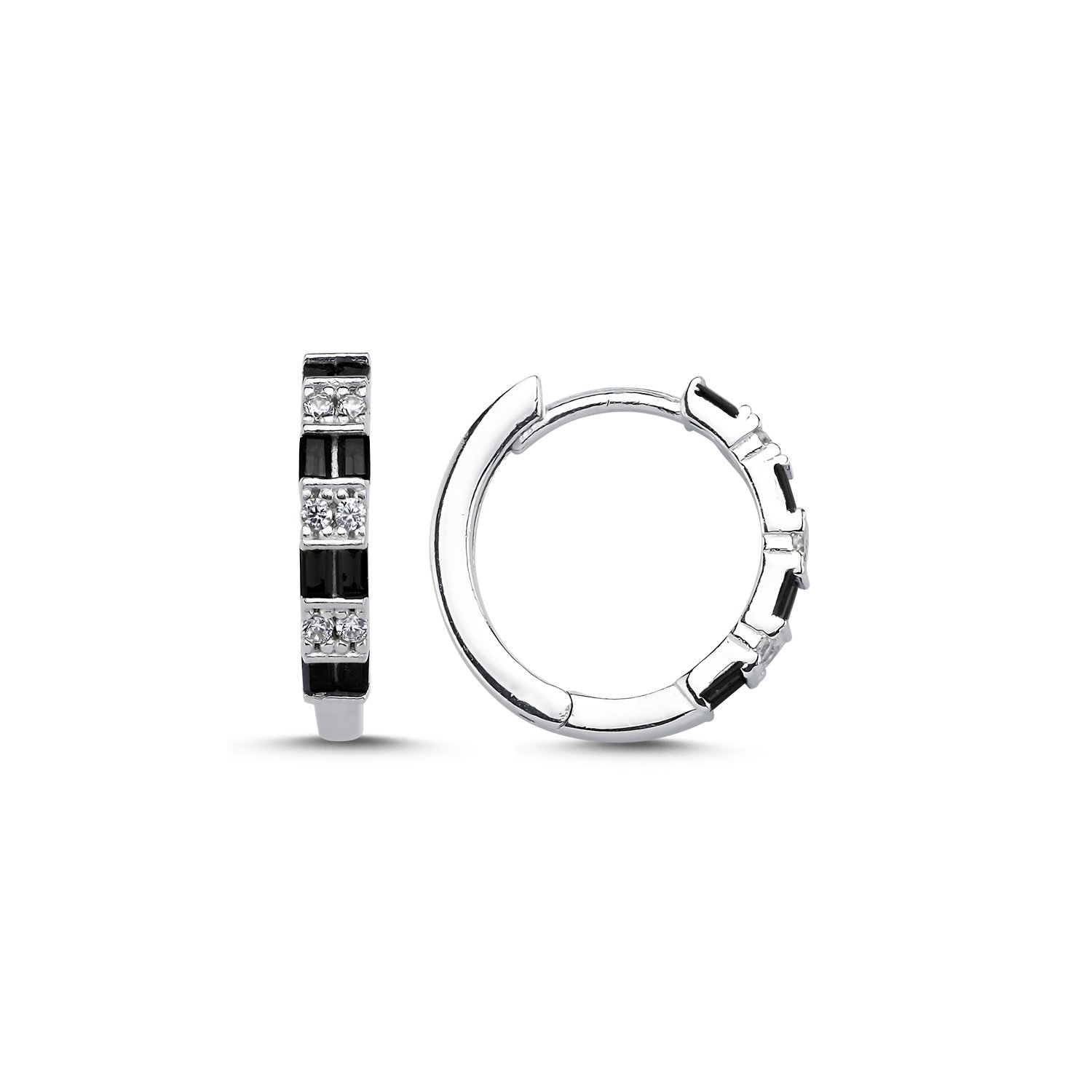 18mm%20Baguette%20Black%20CZ%20Hoop%20Earrings