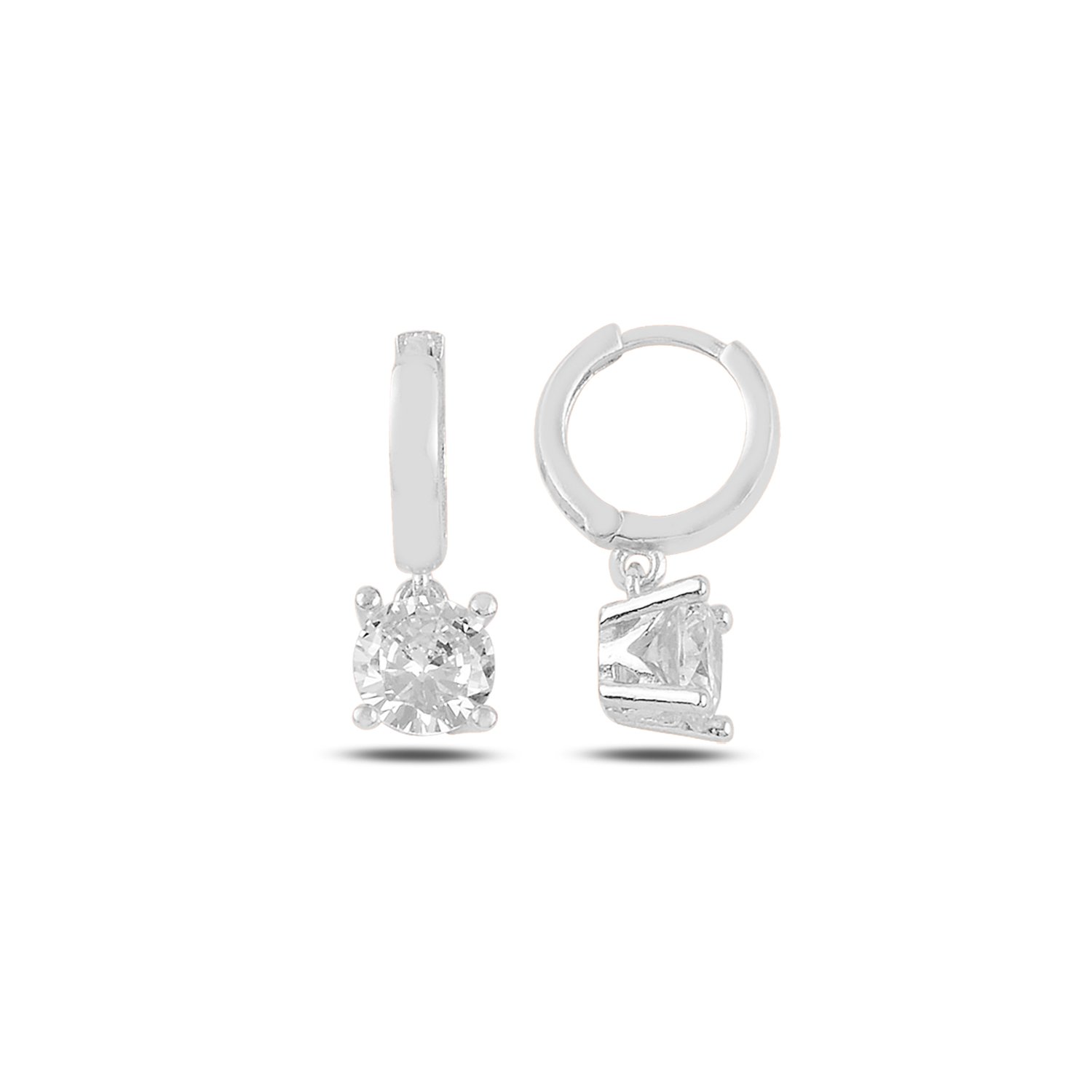 Solitaire%20CZ%20Huggie%20Hoop%20Earrings