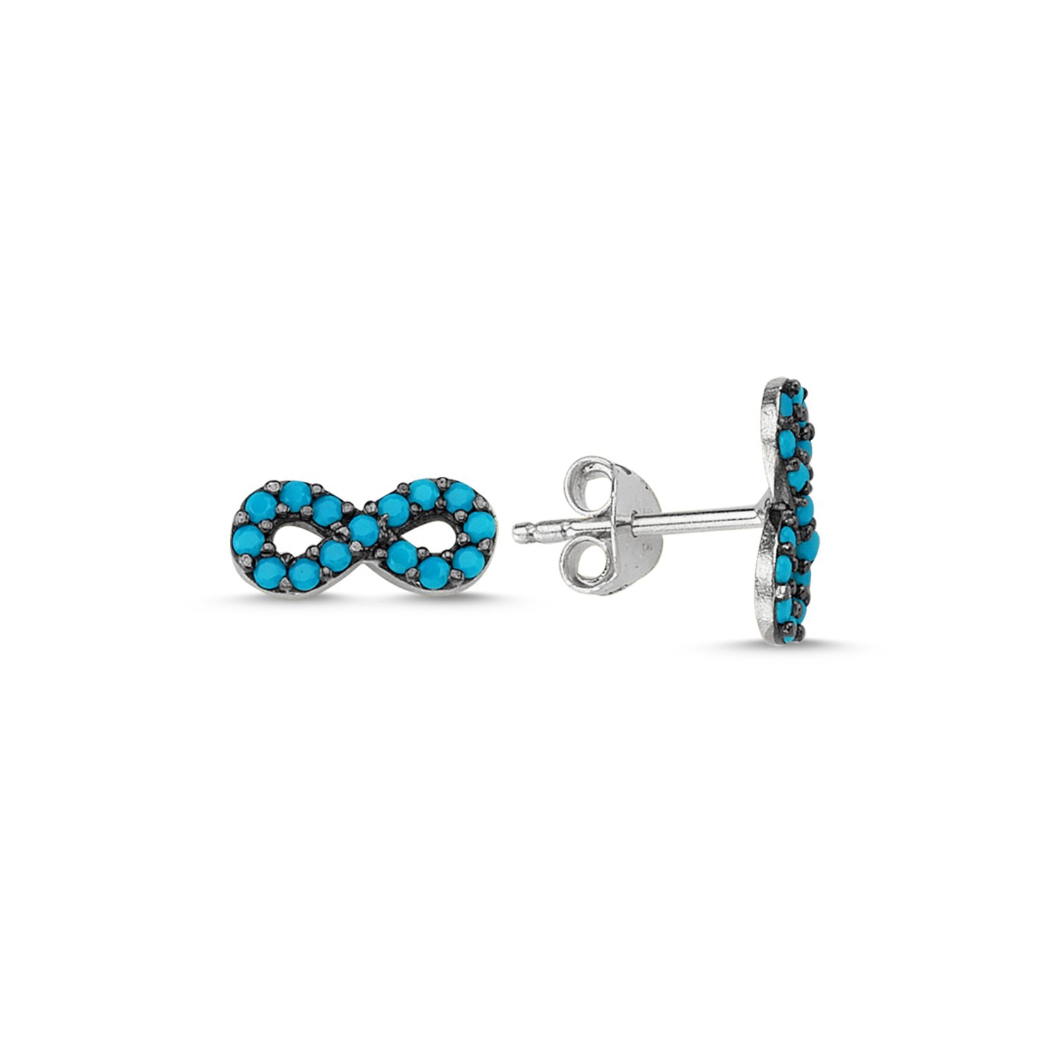 Infinity%20Nano%20Turquoise%20Stud%20Earrings-Rodyum%20kaplama