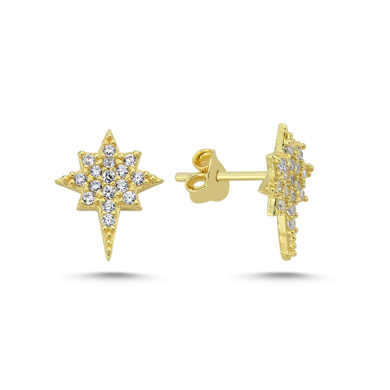 Polaris%20CZ%20Stud%20Earrings-Gold%20Plated