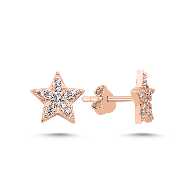 Star%20CZ%20Stud%20Earrings-Rose%20Gold%20Plated