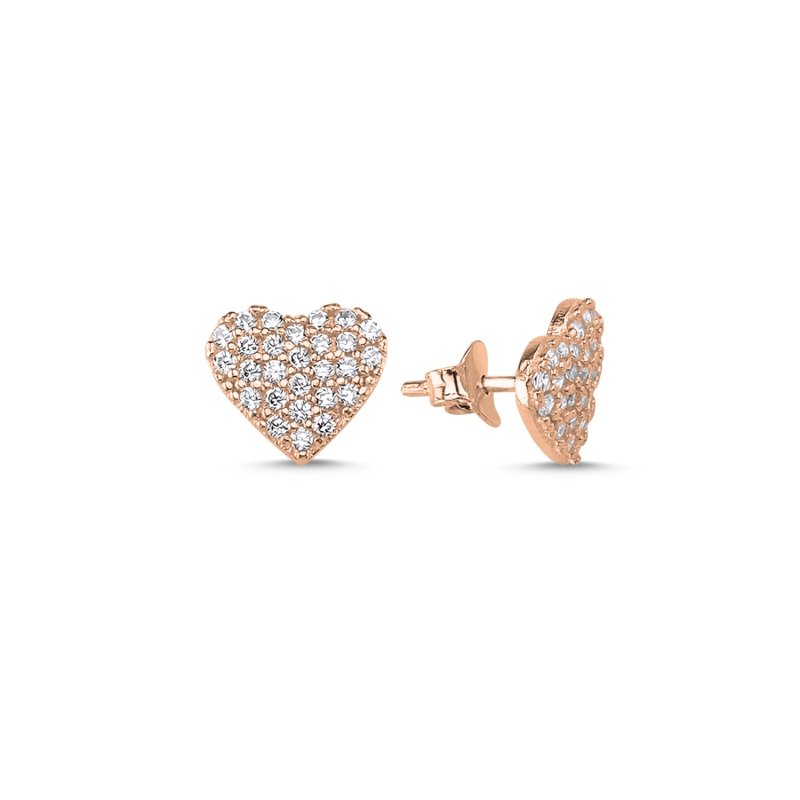 Heart%20CZ%20Stud%20Earrings-Rose%20Gold%20Plated