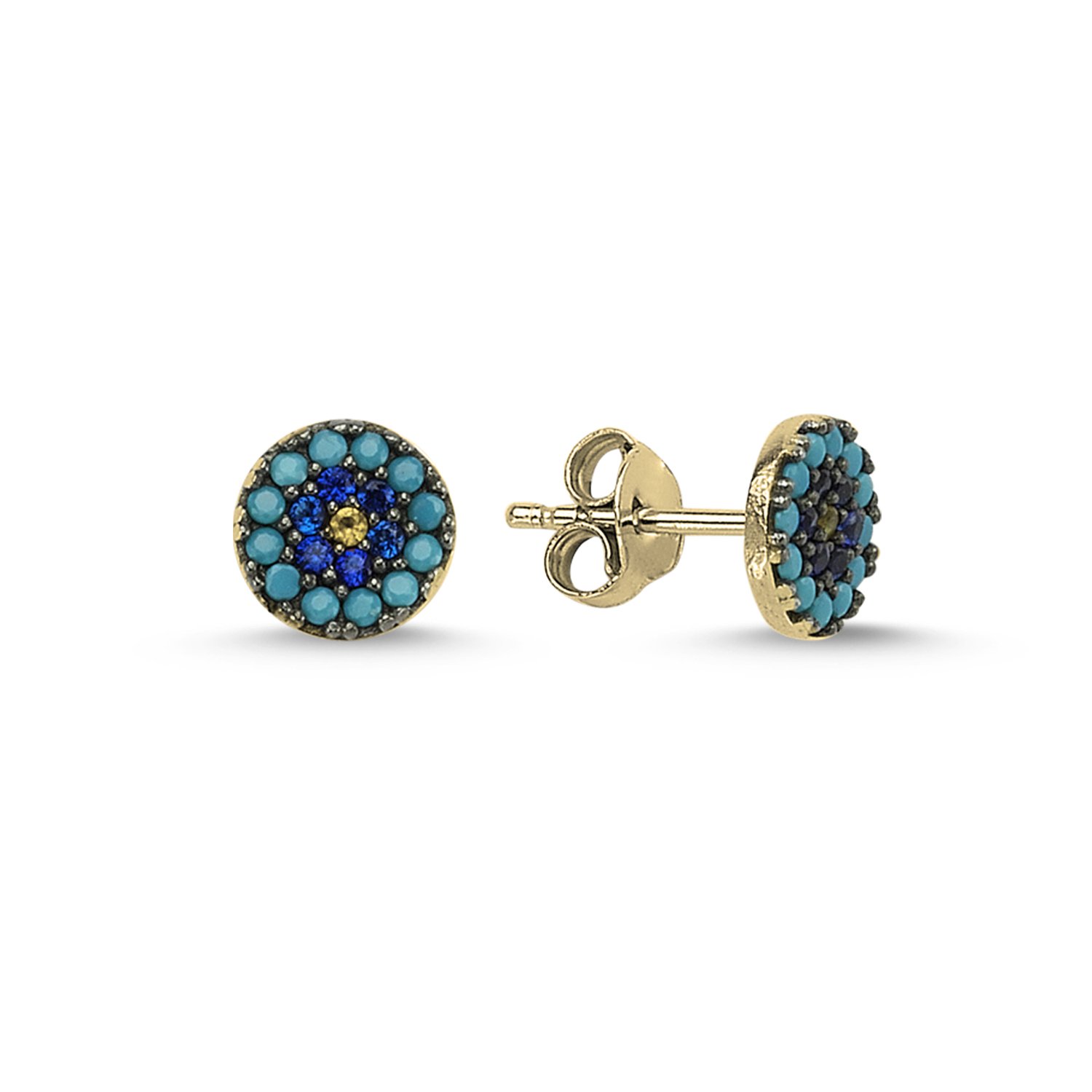 Round%20Evil%20Eye%20CZ%20Stud%20Earrings-Altın%20kaplama