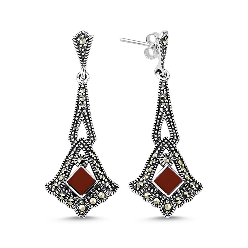 Marcasite%20&%20Gemstone%20Earrings