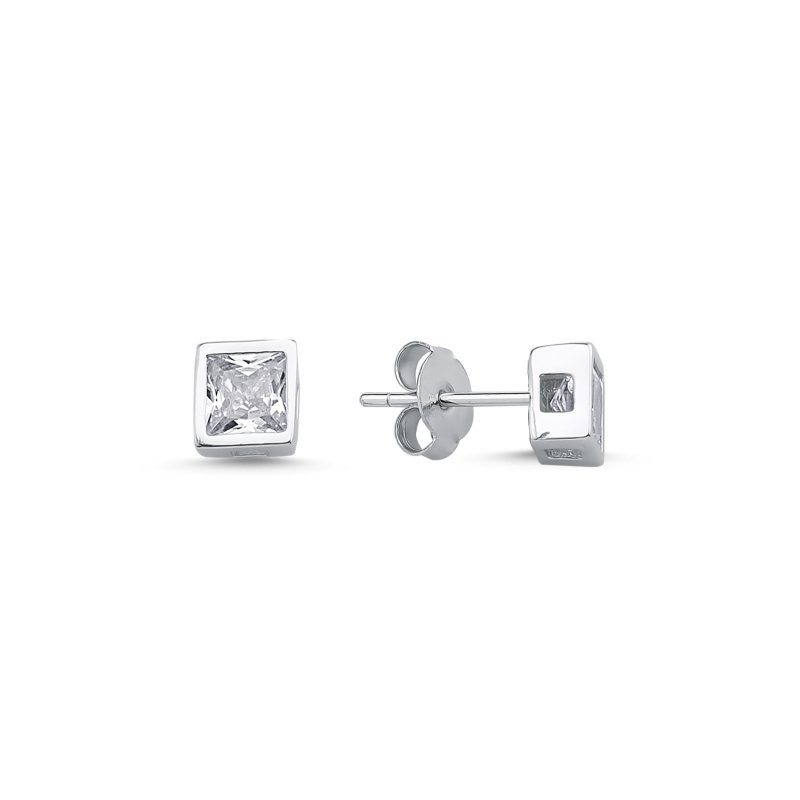 5mm%20Bezel%20Set%20Square%20CZ%20Solitaire%20Stud%20Earrings