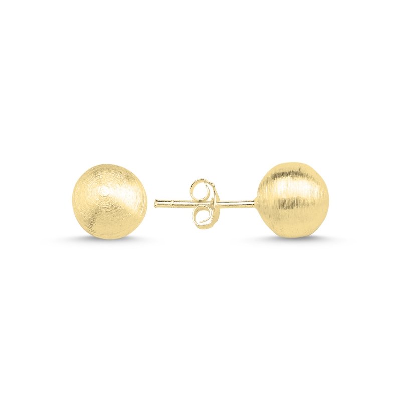 8mm%20Brushed%20Ball%20Stud%20Earrings