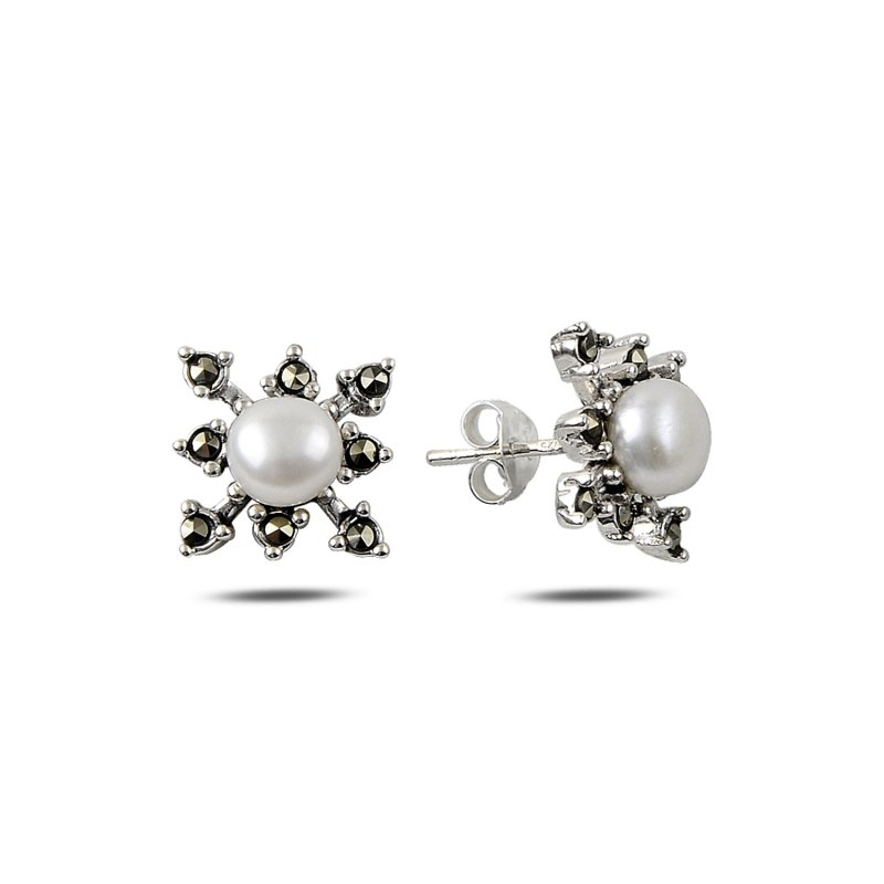 Pearl%20&%20Marcasite%20Stud%20Earrings