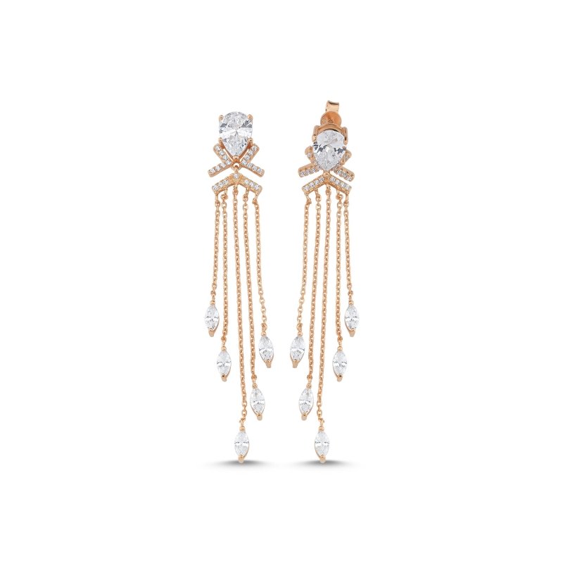 CZ%20Dangle%20Earrings%20Rose%20Gold%20Plated