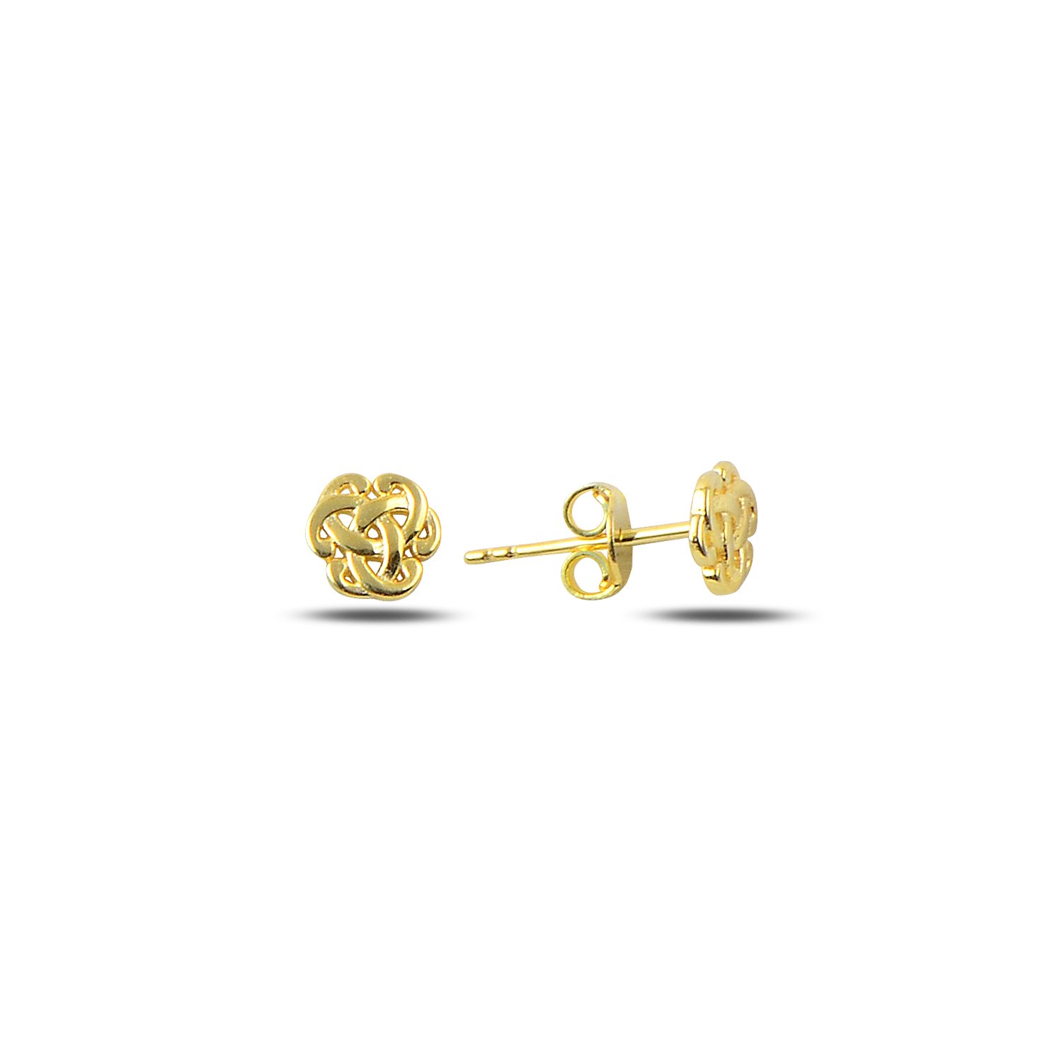 Stoneless%20Stud%20Earrings-Altın%20kaplama