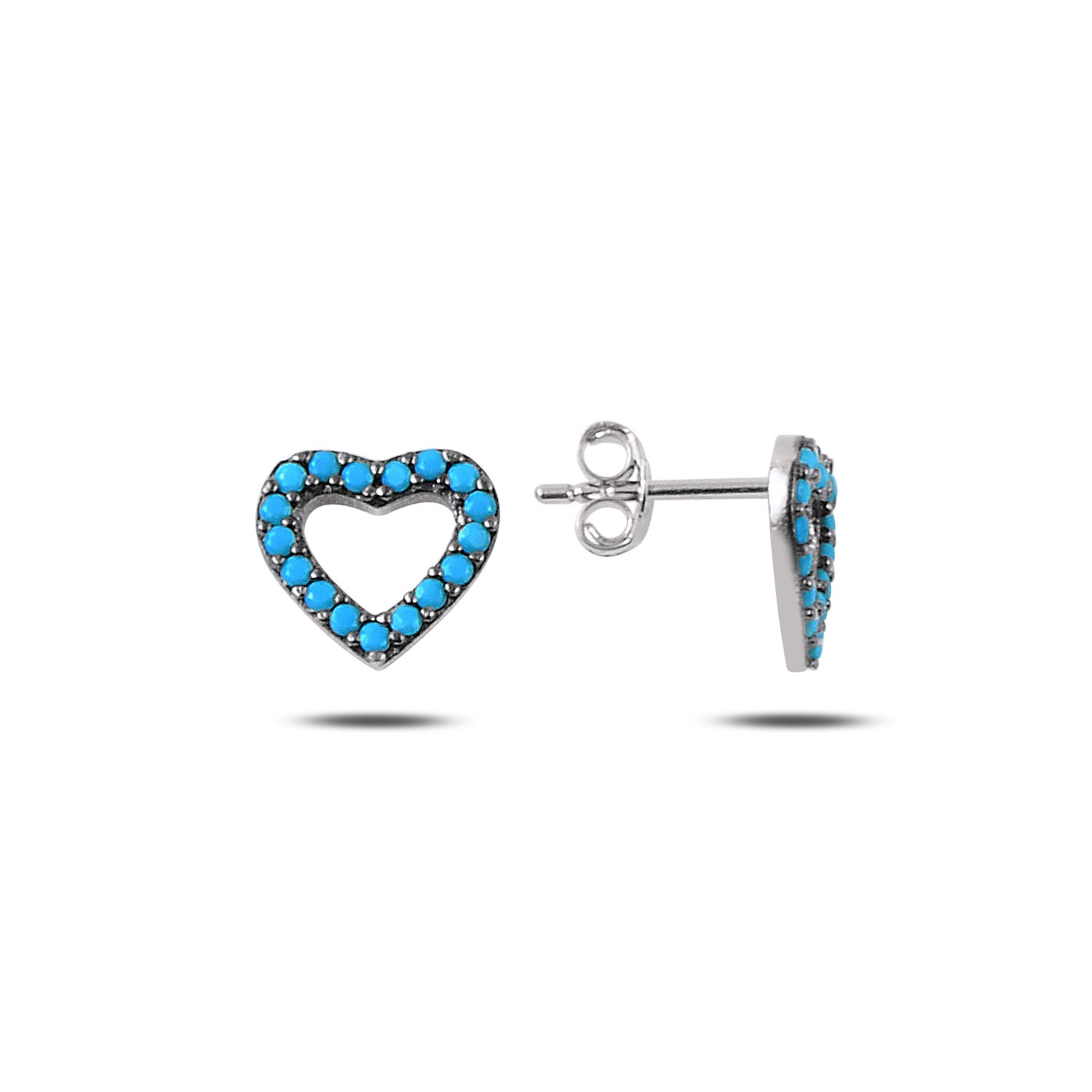 Heart%20Nano%20Turquoise%20Stud%20Earrings-Rodyum%20kaplama