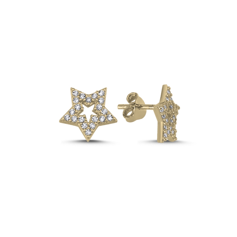 Star%20CZ%20Stud%20Earrings%20Gold%20Plated