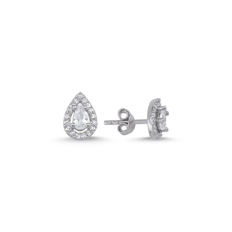 Halo%20Teardrop%20CZ%20Solitaire%20Stud%20Earrings