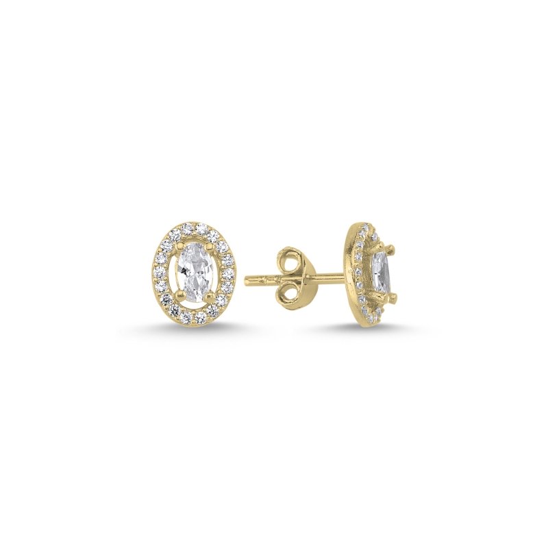 CZ%20Halo%20Solitaire%20Stud%20Earrings%20Gold%20Plated