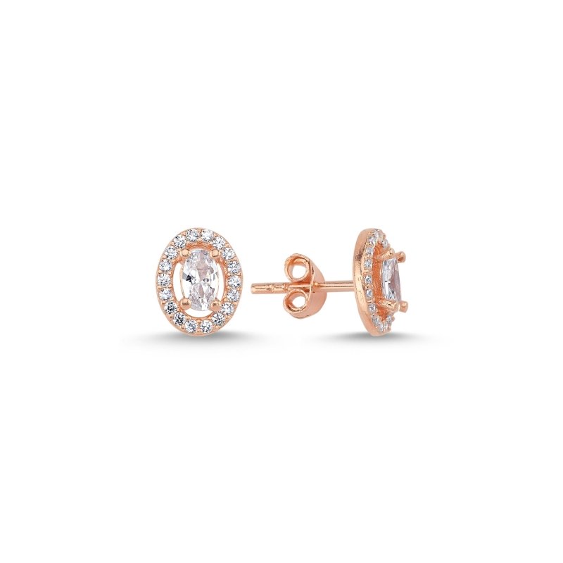 CZ%20Halo%20Solitaire%20Stud%20Earrings%20Rose%20Gold%20Plated