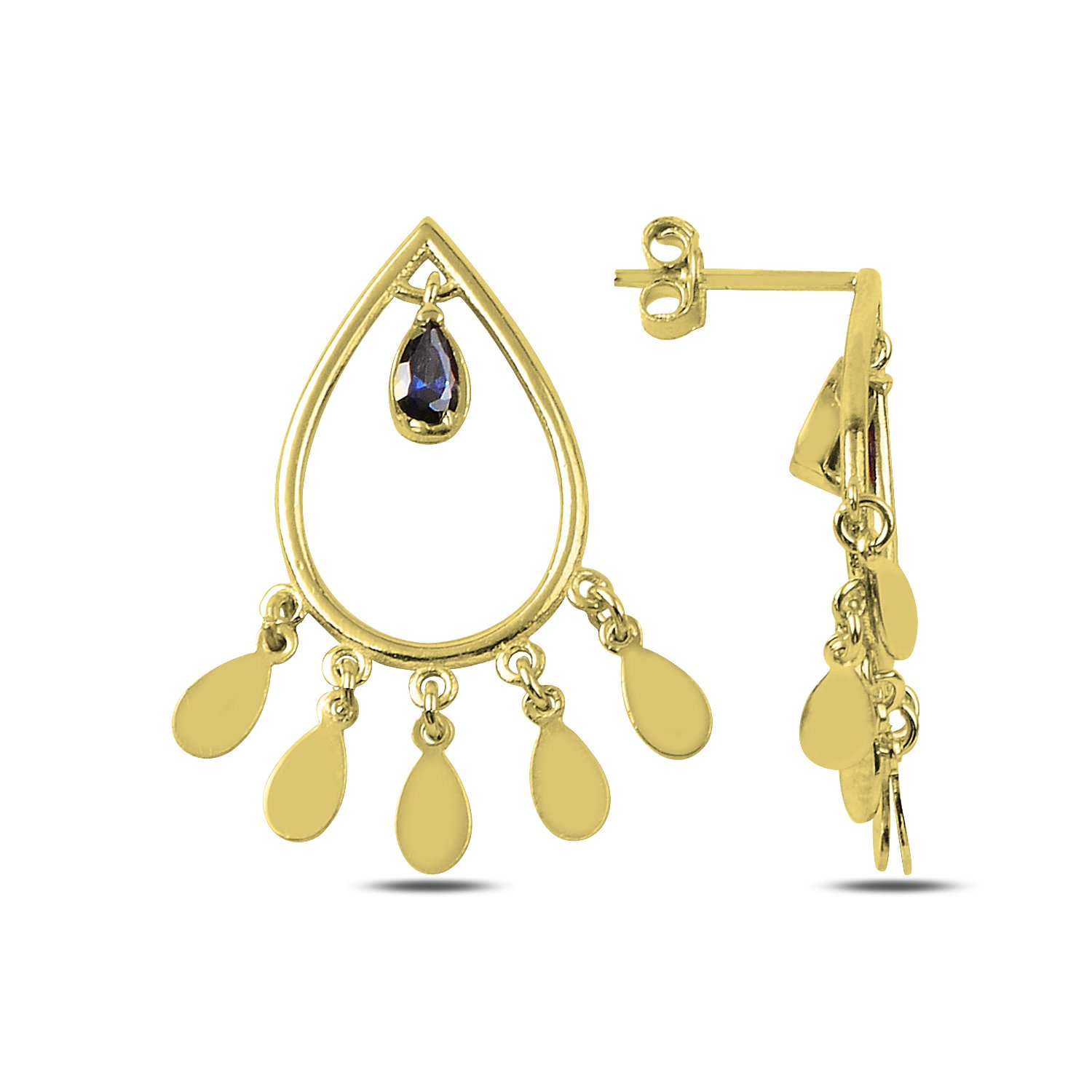 CZ%20Drop%20Earrings-Altın%20kaplama