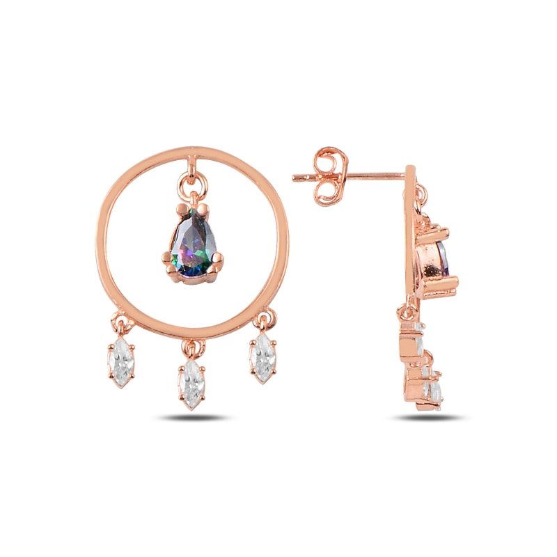 Mystic%20CZ%20Drop%20Earrings%20Rose%20Gold%20Plated