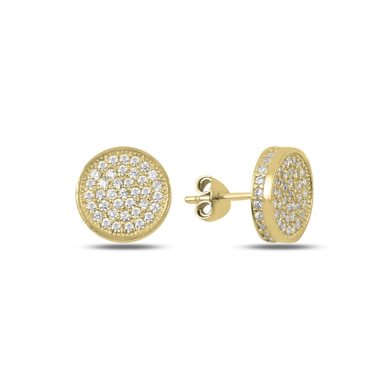 3D%20Round%20CZ%20Stud%20Earrings%20Gold%20Plated