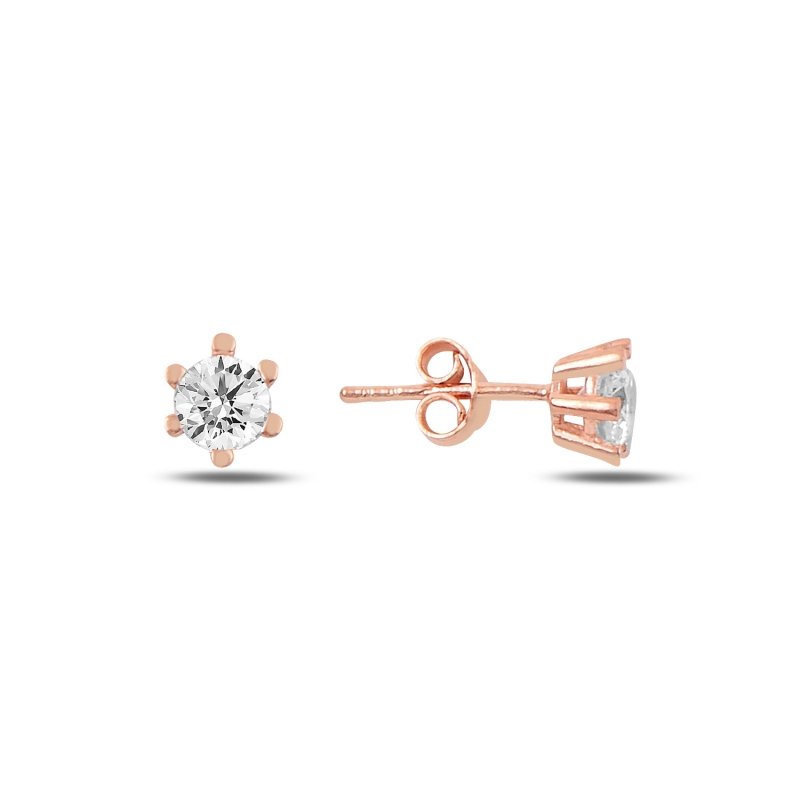 CZ%20Solitaire%20Stud%20Earrings%20Rose%20Gold%20Plated