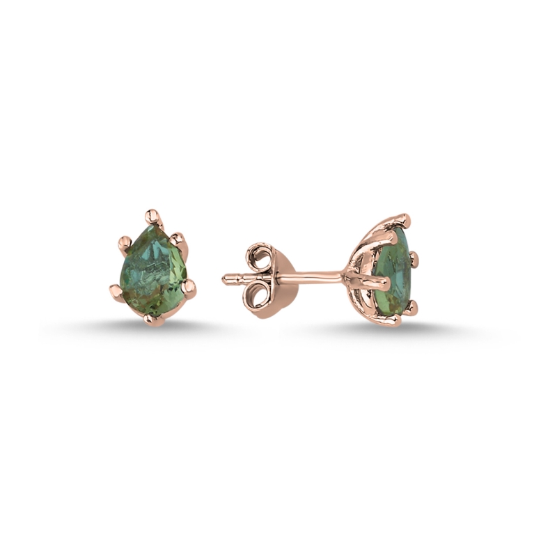 Solitaire%20Teardrop%20Zultanite%20Stud%20Earrings%20Rose%20Gold%20Plated