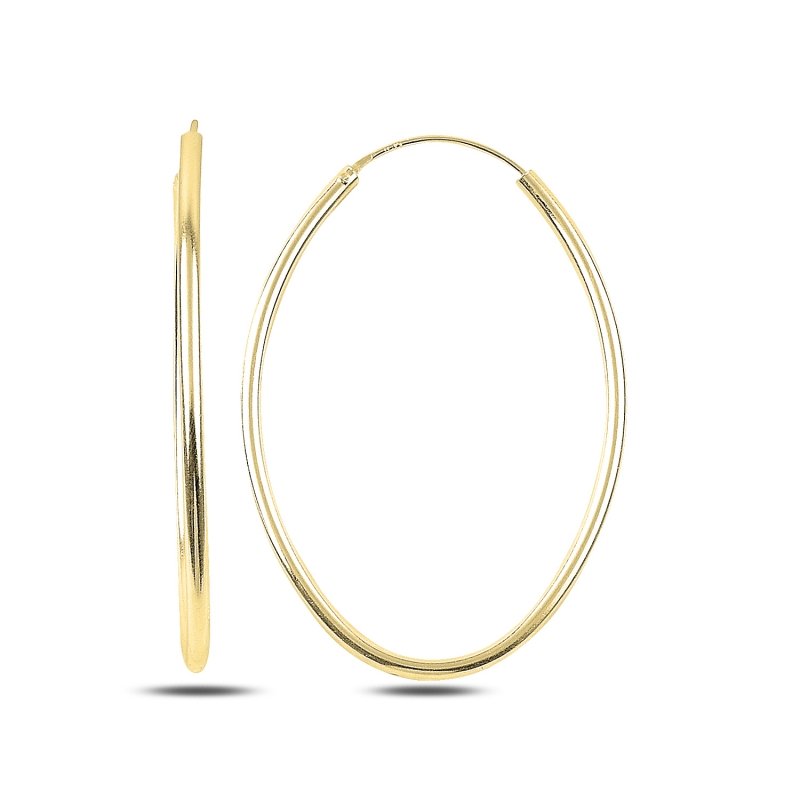 30x40mm%20Oval%20Hoop%20Earrings%20Gold%20Plated