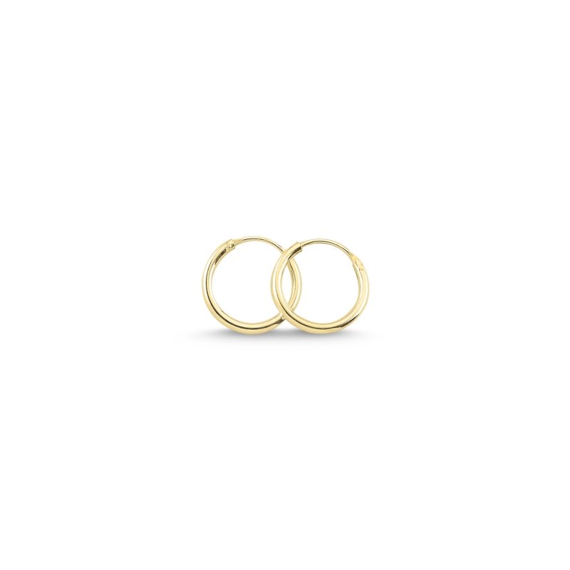 12mm%20Plain%20Hoop%20Earrings%20Gold%20Plated