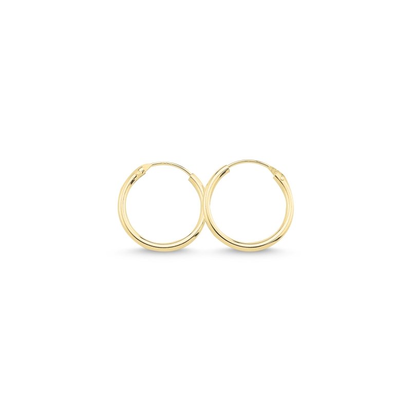 16mm%20Plain%20Hoop%20Earrings%20Gold%20Plated