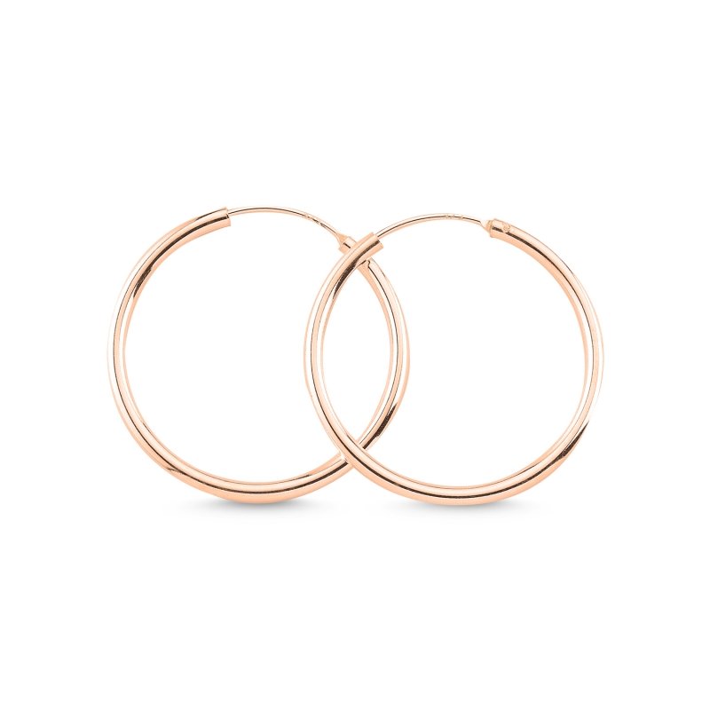 20mm%20Plain%20Hoop%20Earrings%20Rose%20Gold%20Plated