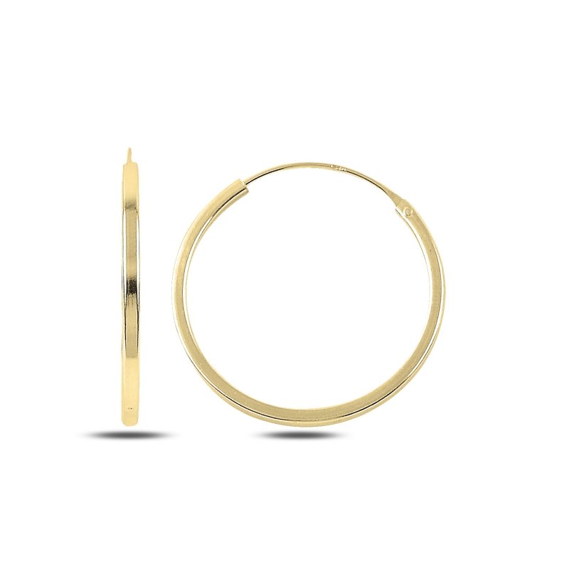 25mm%20Plain%20Hoop%20Earrings%20Gold%20Plated