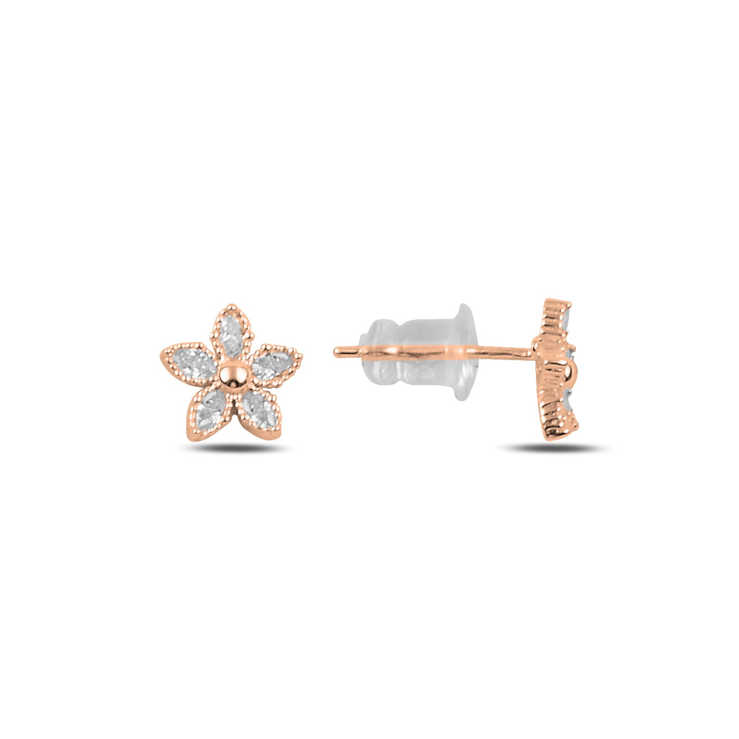 CZ%20Flower%20Stud%20Earrings-Rose%20kaplama