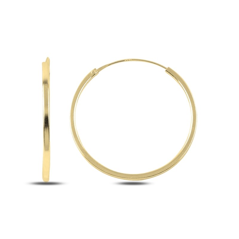 30mm%20Plain%20Hoop%20Earrings%20Gold%20Plated