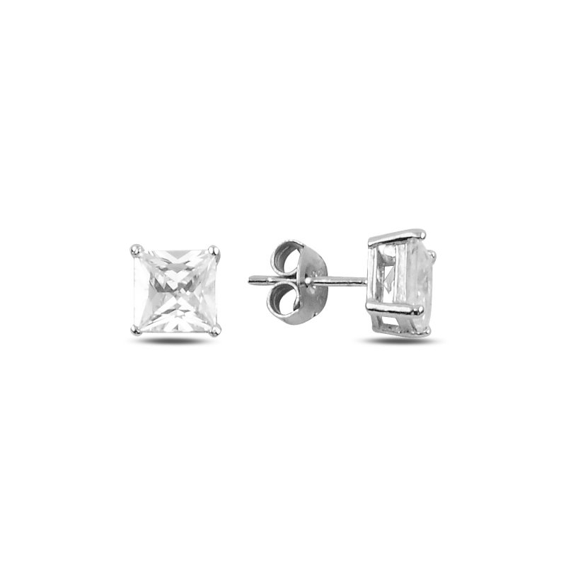 6mm%20Square%20Solitaire%20CZ%20Stud%20Earrings