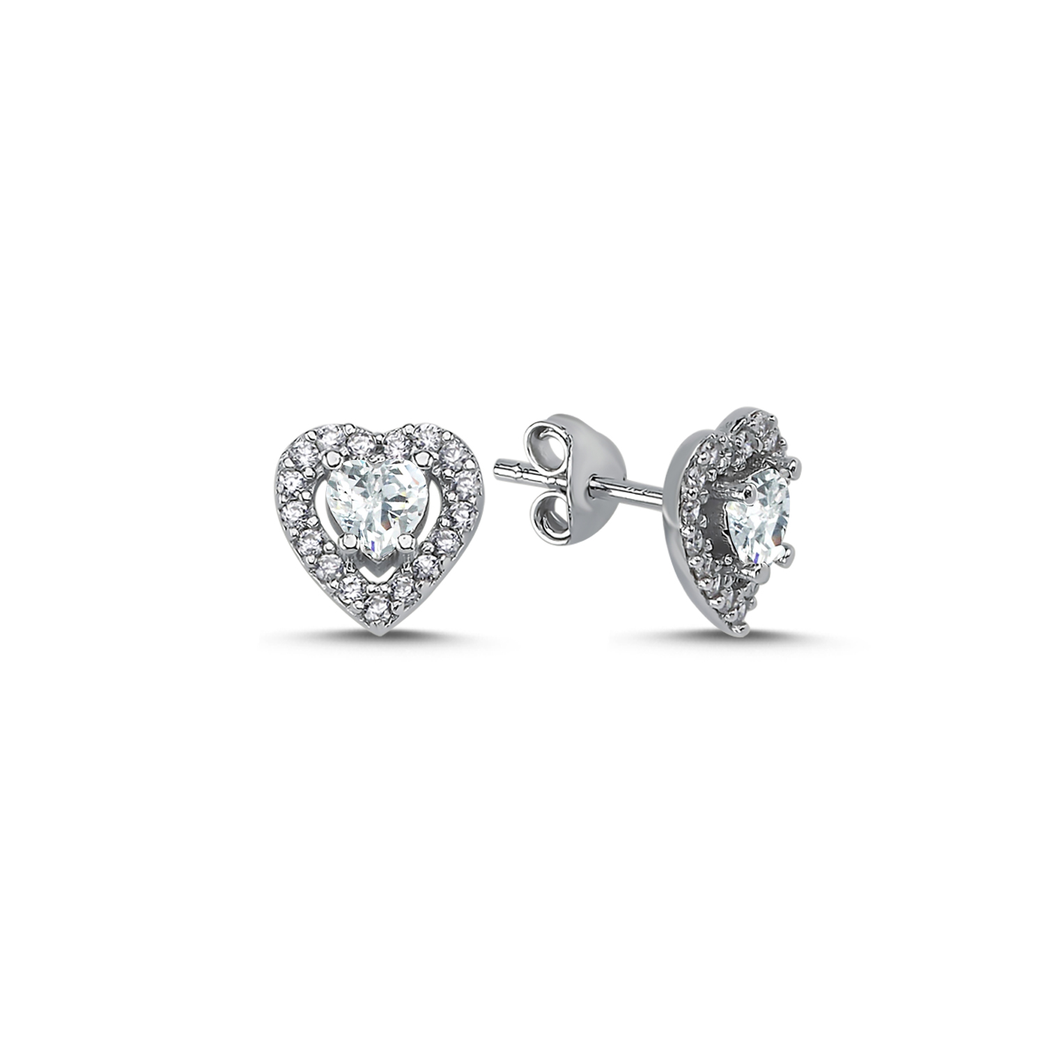 Halo%20Solitaire%20Heart%20CZ%20Stud%20Earrings