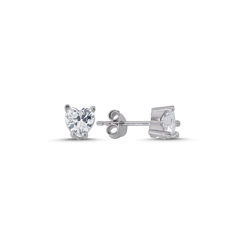 Heart%20CZ%20Solitaire%20Stud%20Earrings