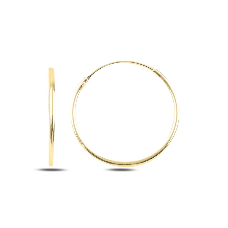 25mm%20Plain%20Hoop%20Earrings%20Gold%20Plated