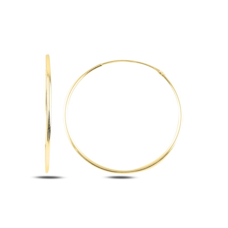 30mm%20Plain%20Hoop%20Earrings%20Gold%20Plated