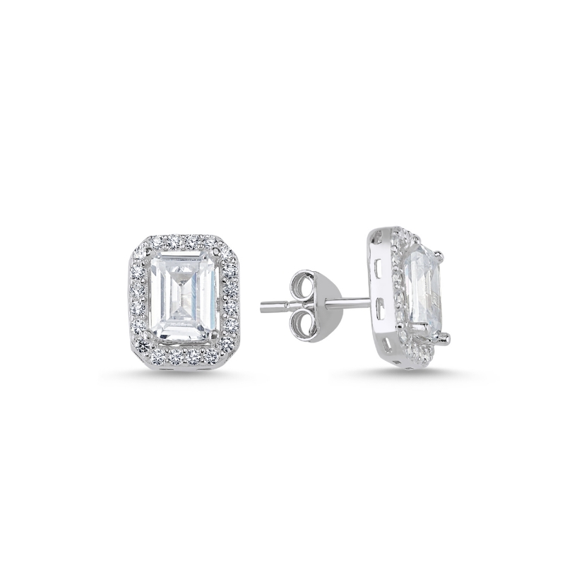 Baguette%20CZ%20Solitaire%20Halo%20Stud%20Earrings