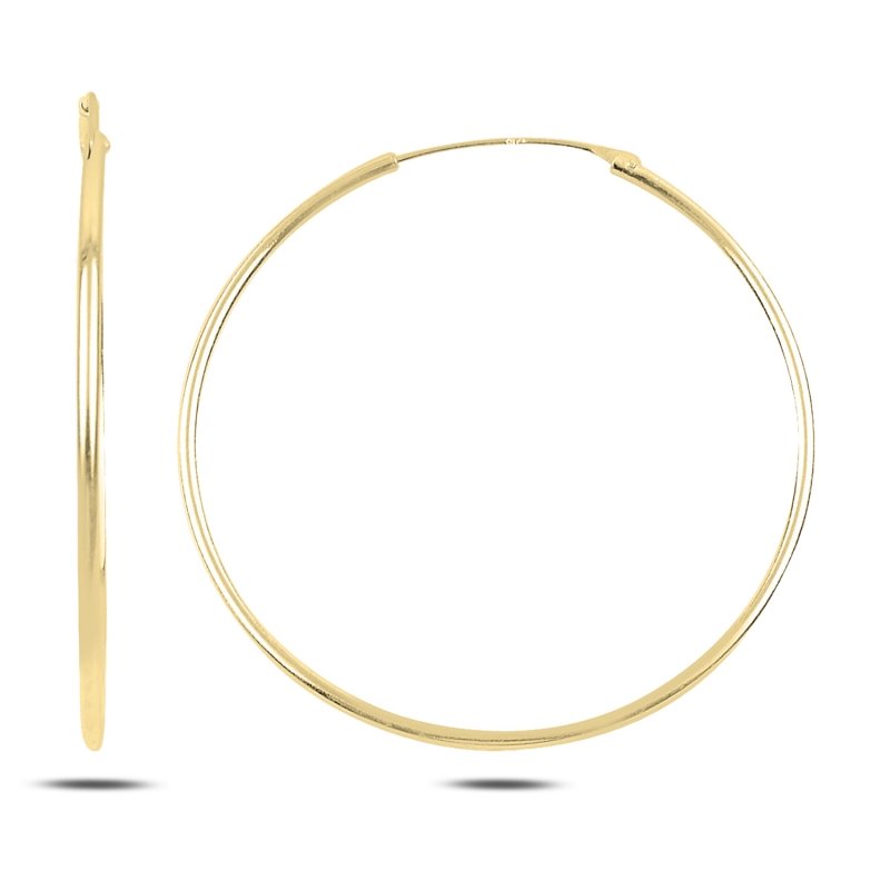 40mm%20Plain%20Hoop%20Earrings%20Gold%20Plated