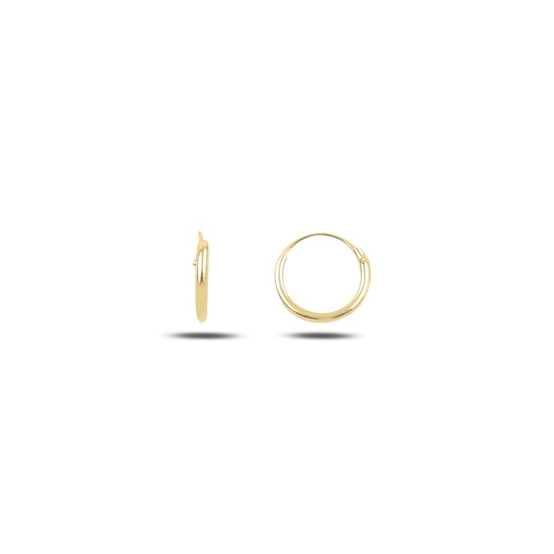 8mm%20Plain%20Hoop%20Earrings%20Gold%20Plated