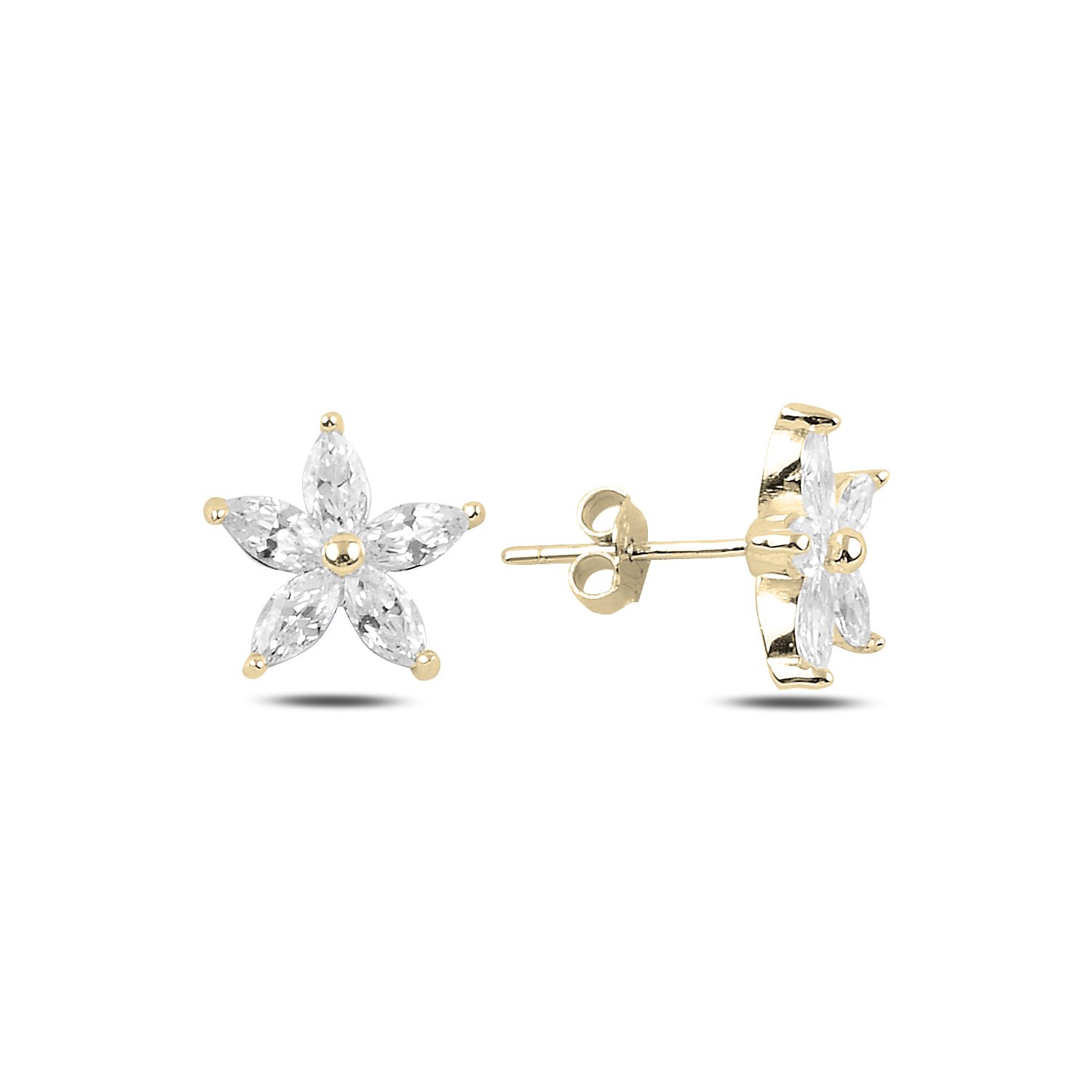 Flower%20CZ%20Stud%20Earrings%20Altın%20Kaplama