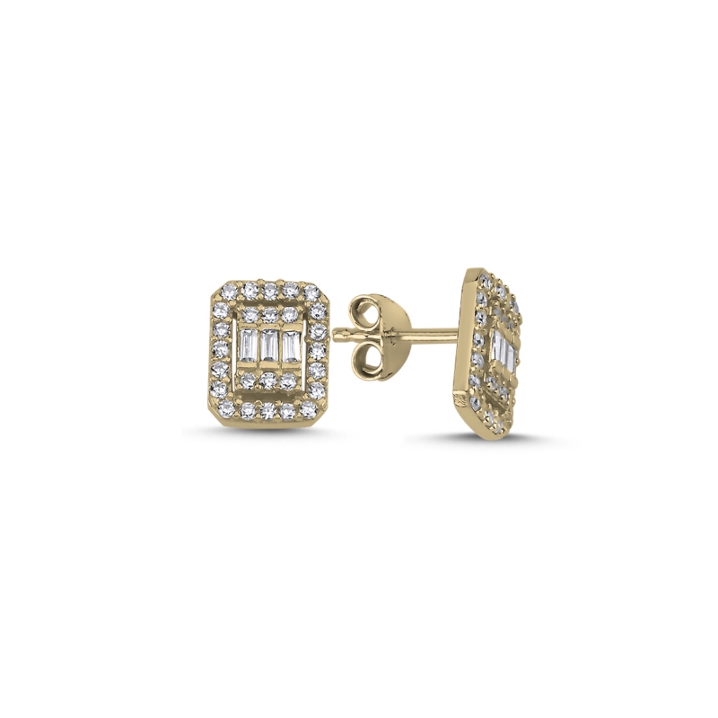 Baguette%20CZ%20Stud%20Earrings-Gold%20Plated