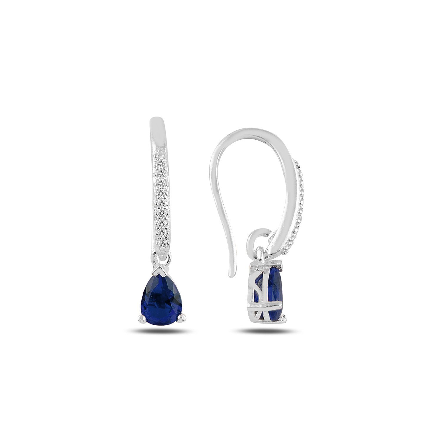 Teardrop%20Colored%20CZ%20Dangle%20Earrings