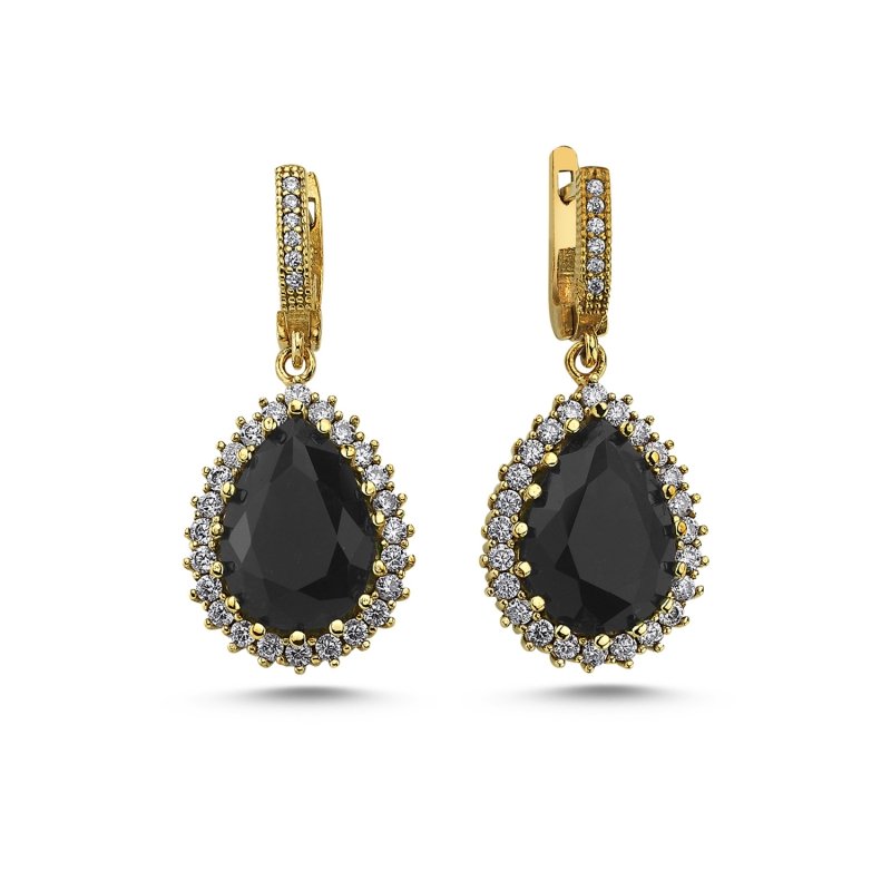 Teardrop%20Black%20CZ%20Ottoman%20Style%20Earrings