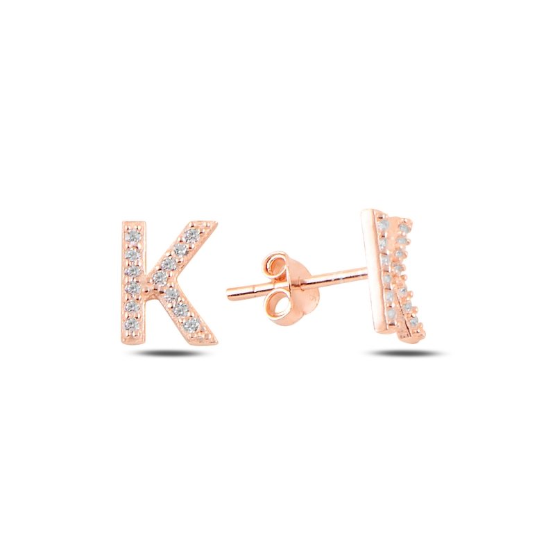 -K-%20Initial%20Stud%20Earrings-Rose%20kaplama